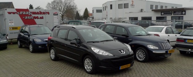 5-tal nieuwe voorraad auto´s, ingeruild en ingekocht: Peugeot 207, Mazda 2, Honda Civic, Peugeot 207 SW, Chrysler PT Cruiser